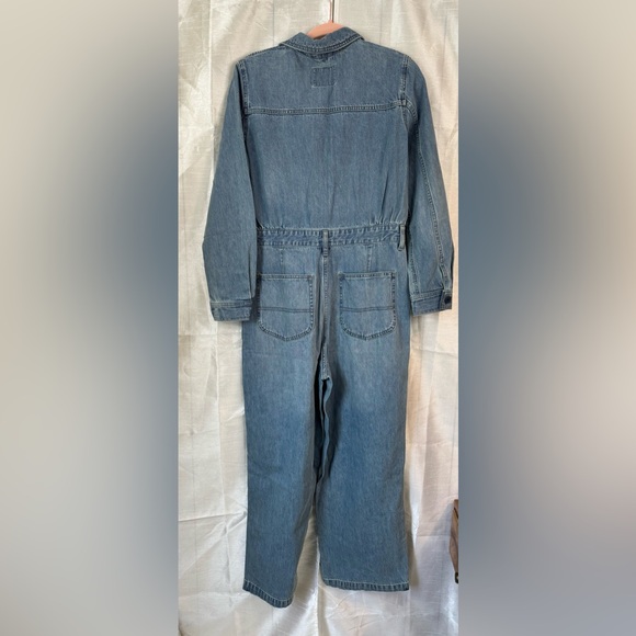 Lee Blue Denim distressed WOMEN'S UNION-ALLS - Picture 6 of 8